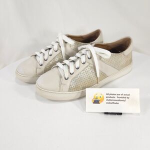 H.S. Trask Casual Lace Up Walking Sneaker Shoe Womens Size 6.5 1828 White